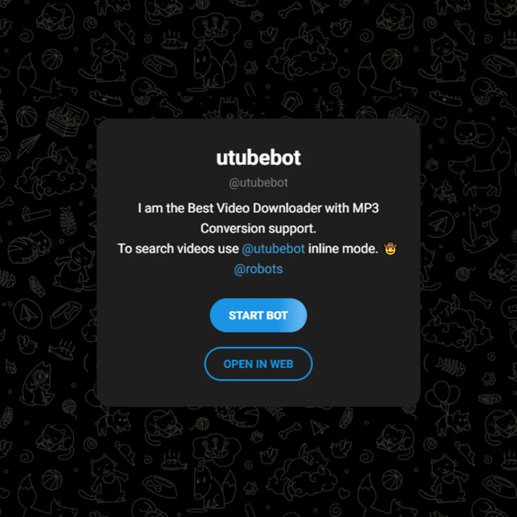 utubebot YouTube Downloader Bot
