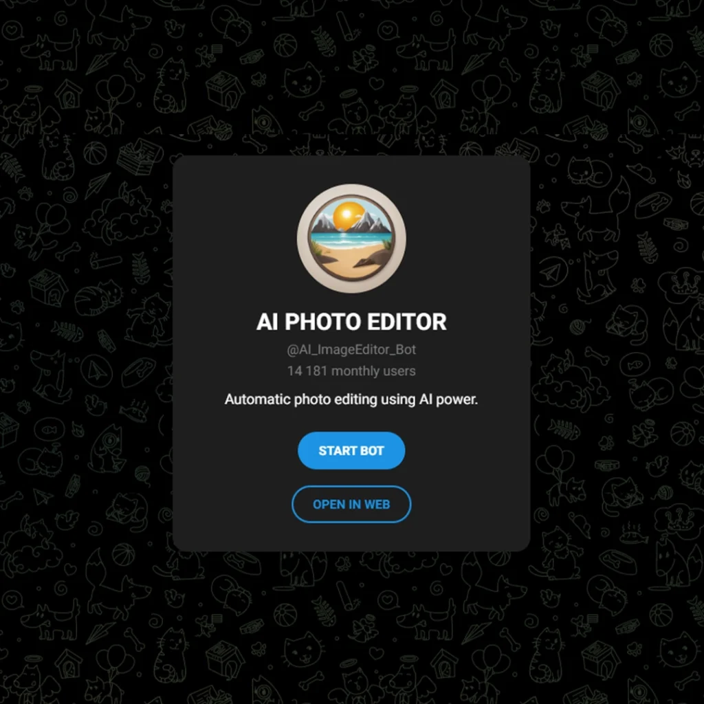 AI Photo Editor Bot