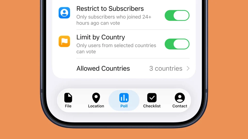 Custom Limits for Polls
