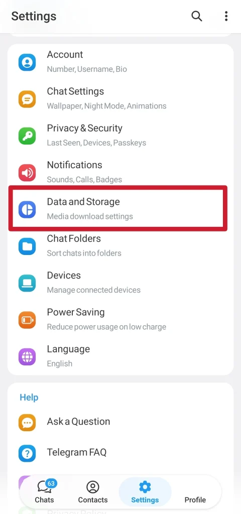 Storage Usage 