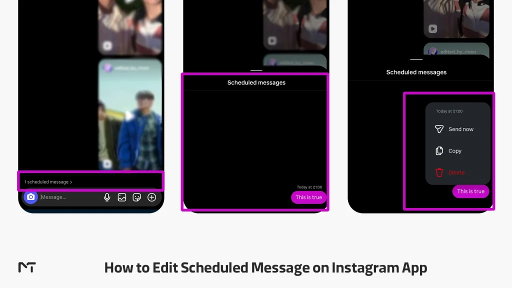 How to Edit Scheduled Message on Instagram step by step Guide