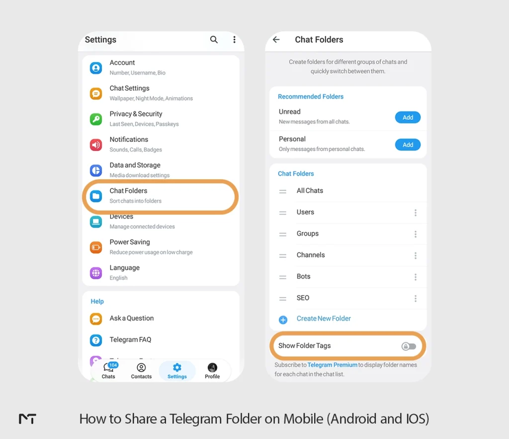 How to Share a Telegram Folder on Mobile (Android and IOS)