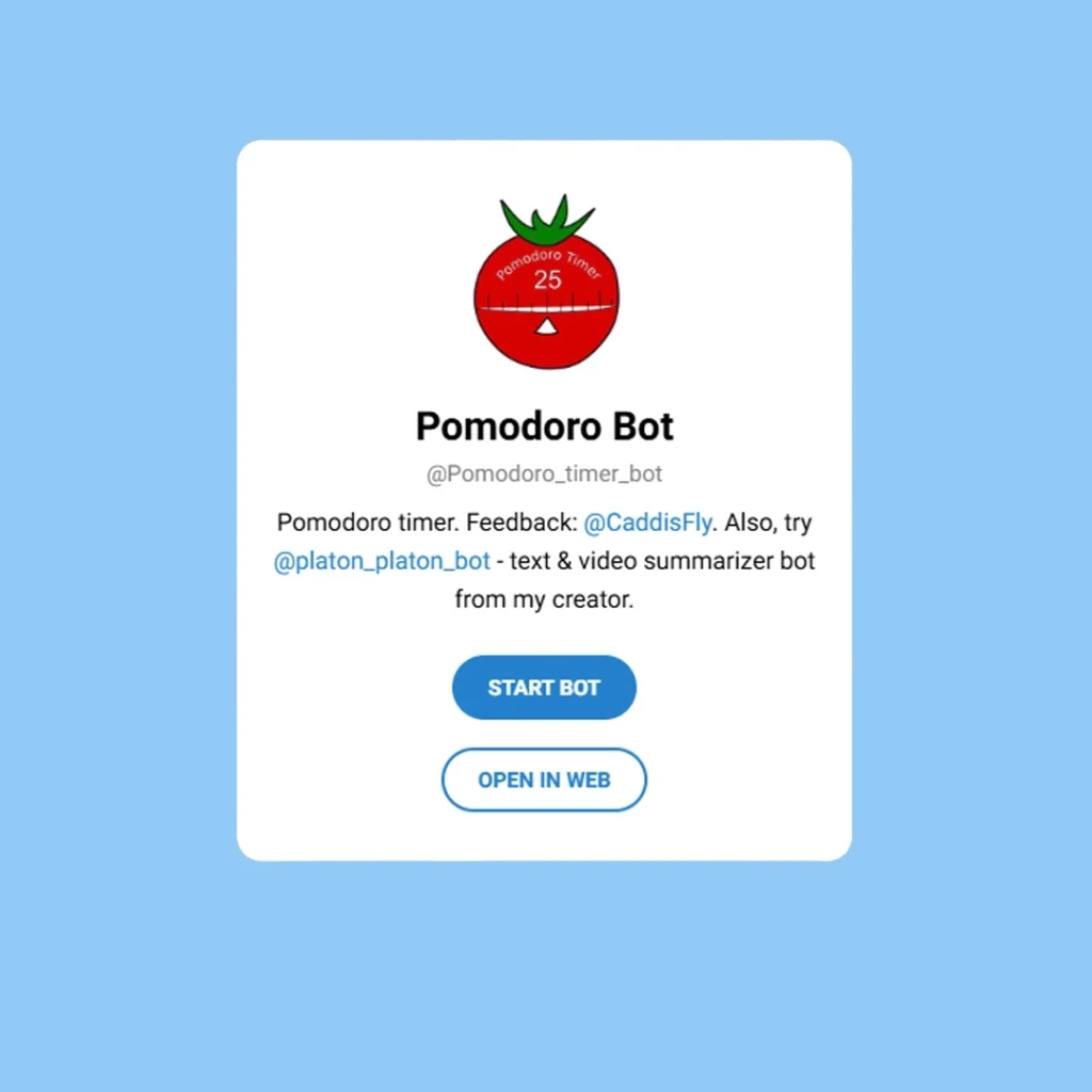 Pomodoro Timer Bot