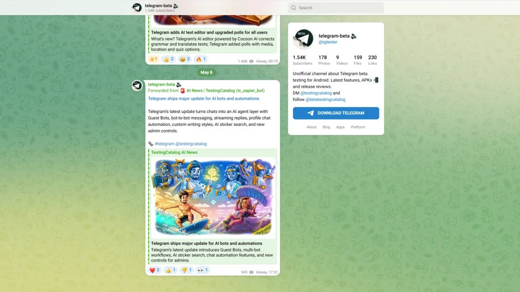 Telegram Beta