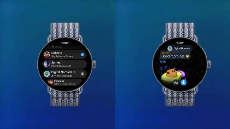 Telegram Wear OS on Samsung Watch