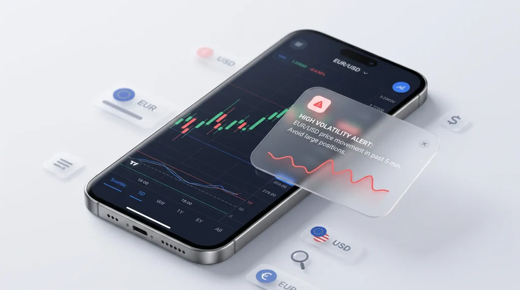 digital screen showing a rejected forex ad notification on Meta