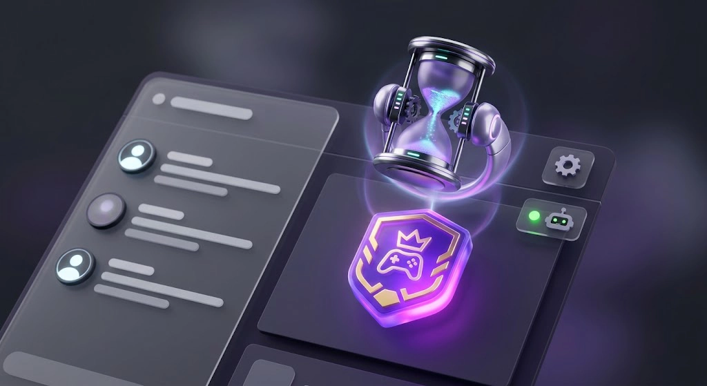 Automated bot removing a temporary Discord role after time expires in a 3D interface