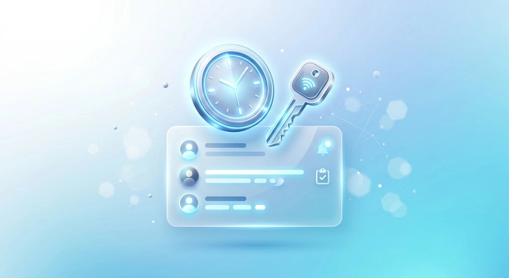 3D concept of a Telegram expiring invite link for temporary channel access